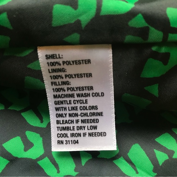 Crown & Ivy Kelly Green and Navy Quilted Jacket, EUC, M - Picture 11 of 15